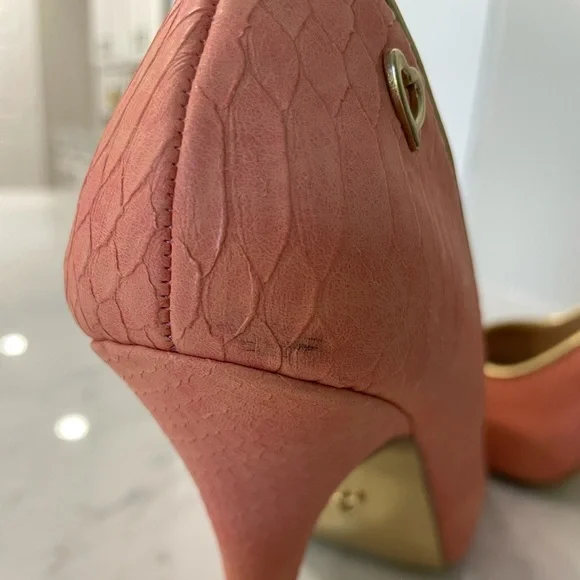 💞HP💞 Thalia Sodi Cereza US 7 Peep Toe Heels - Picture 7 of 9